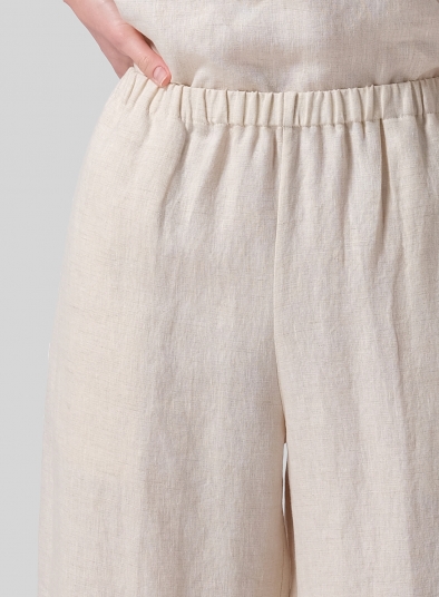 Linen Long Straight Pants