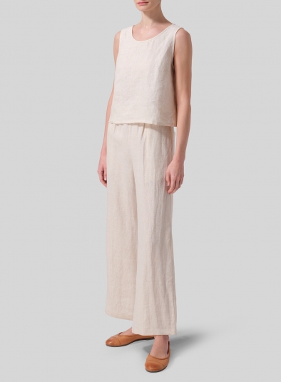 Linen Long Straight Pants