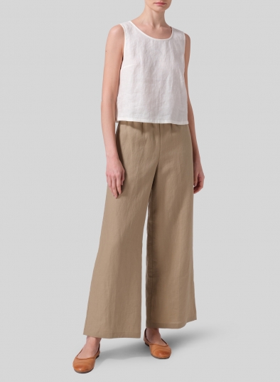 Linen Long Straight Pants