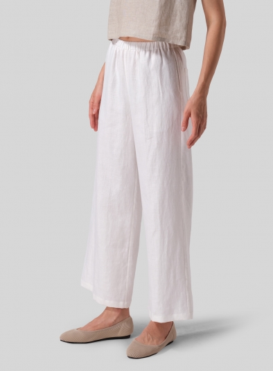 Linen Long Straight Pants