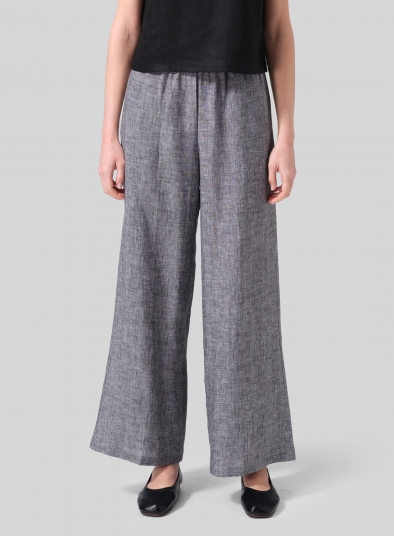 Linen Long Straight Pants