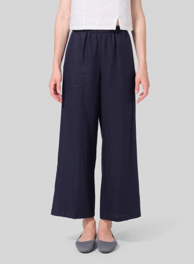 Linen Long Straight Pants