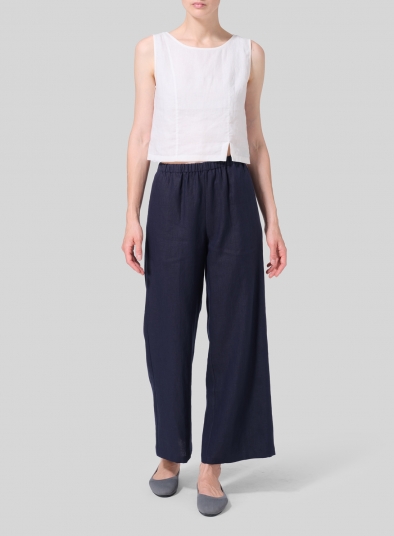 Linen Long Straight Pants