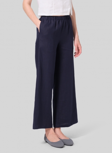 Linen Long Straight Pants