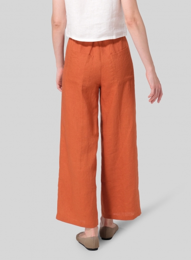 Linen Long Straight Pants