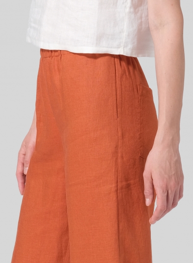 Linen Long Straight Pants