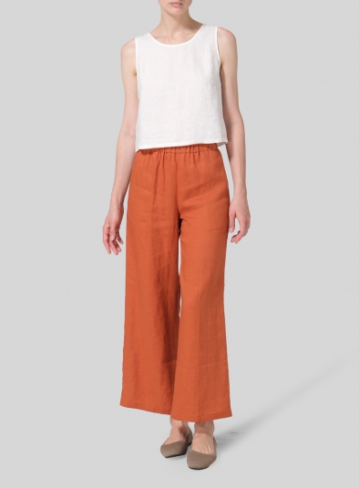 Linen Long Straight Pants