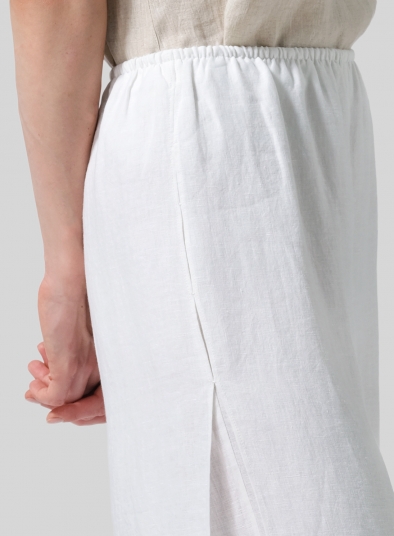 Linen Double Layer Cropped Length Pants