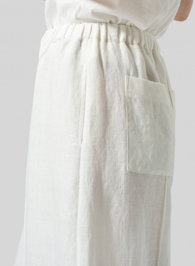 Linen Relaxed Wide Leg Fit Pants