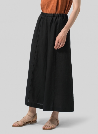 Linen Relaxed Wide Leg Fit Pants