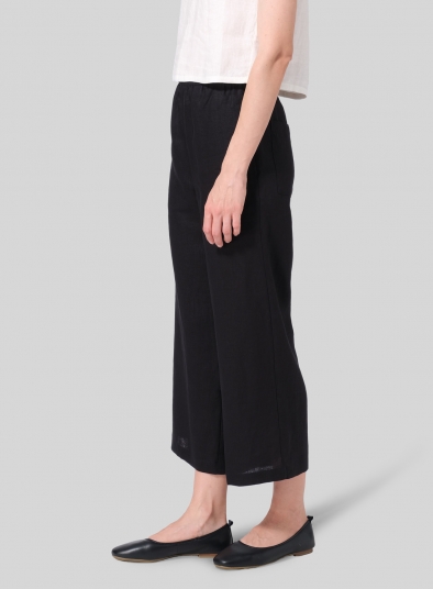 Linen Easy Fit Straight Leg Pants