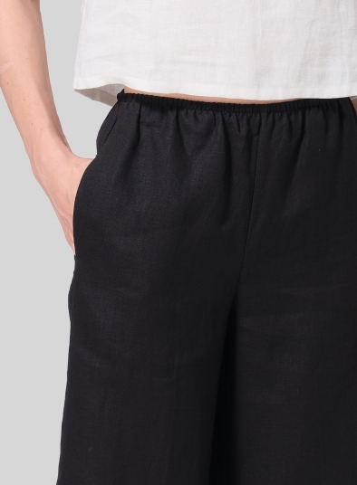 Linen Easy Fit Straight Leg Pants