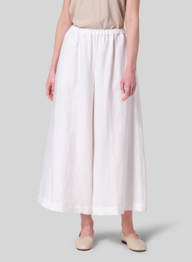 Linen Wide Leg Fit Pants