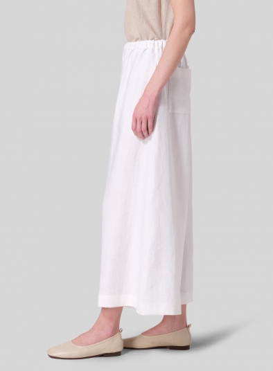 Linen Wide Leg Fit Pants