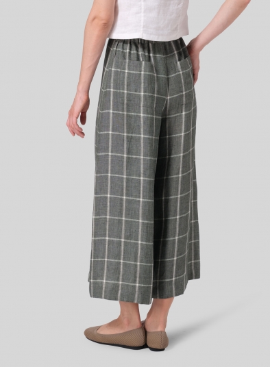 Linen Wide Leg Fit Pants