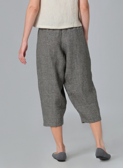 Linen Full Elastic Loose Causal Pants