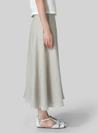 Linen Long Flowing Skirt