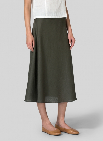 Linen Long Flowing Skirt