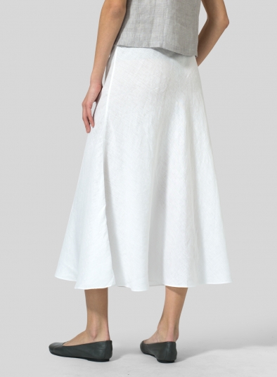 Linen Long Flowing Skirt