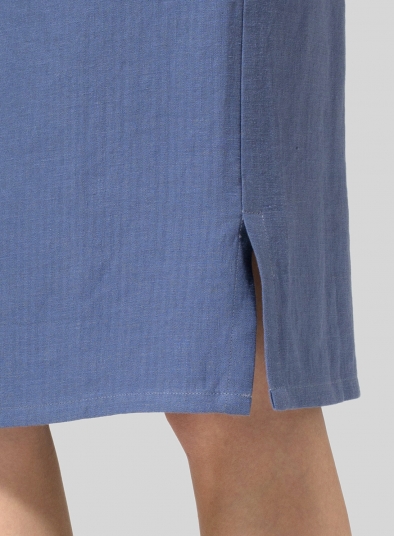 Linen Straight Skirt