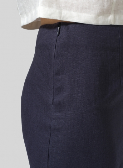 Linen Straight Skirt