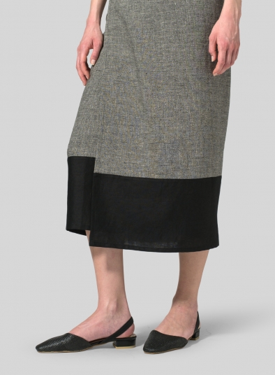 Linen Perfect Patch Sarong Skirt