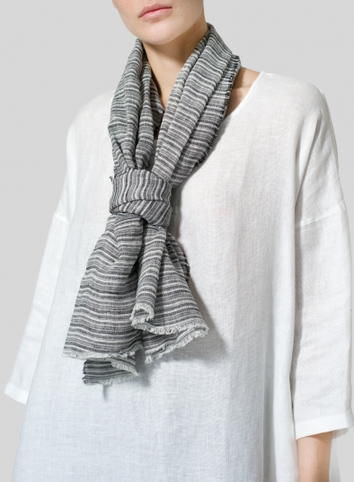 Linen Stripe Scarf