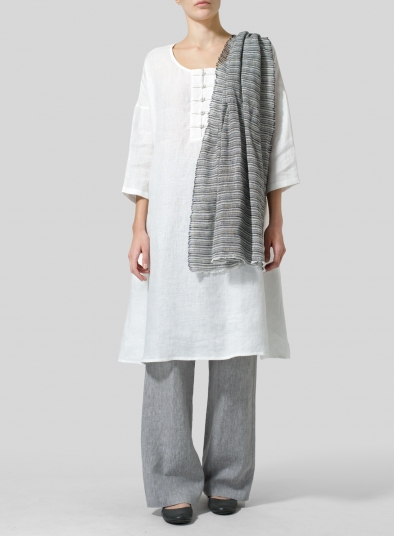 Linen Stripe Scarf
