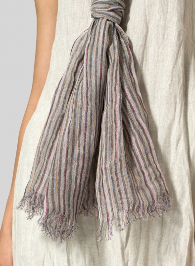 Yarn-Dyed Multi-stripe Scarf