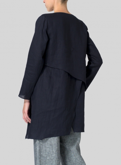 Linen Layering V-neck Tunic