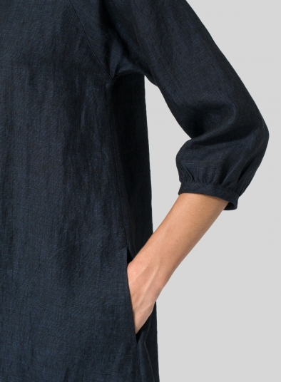 Linen Elbow Sleeve Tunic