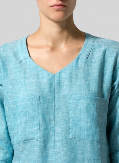Linen Drop-shoulder Tunics