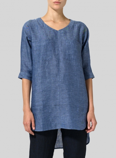 Linen Drop-shoulder Tunics