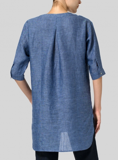 Linen Drop-shoulder Tunics