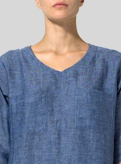 Linen Drop-shoulder Tunics