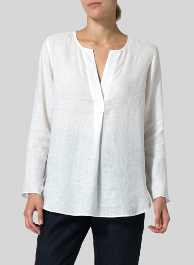 Linen L/S Relaxed Fit Blouse