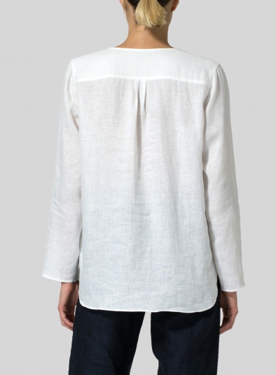 Linen L/S Relaxed Fit Blouse