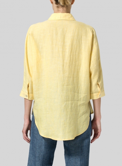 Linen Half-Button Tunic