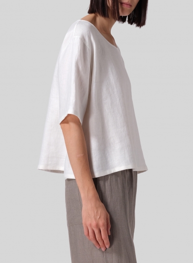 Linen Classic Boxy Top