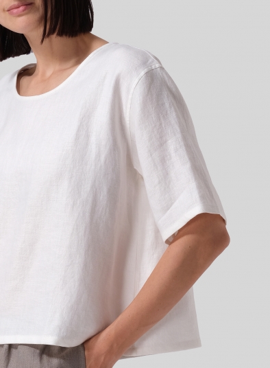 Linen Classic Boxy Top