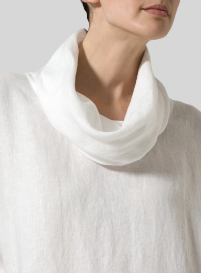 Linen Turtleneck Tunic