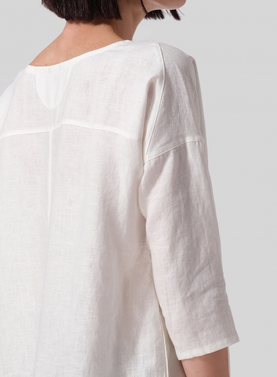 Linen Oversized Top