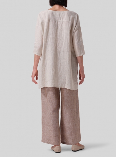 Linen Oversized Top