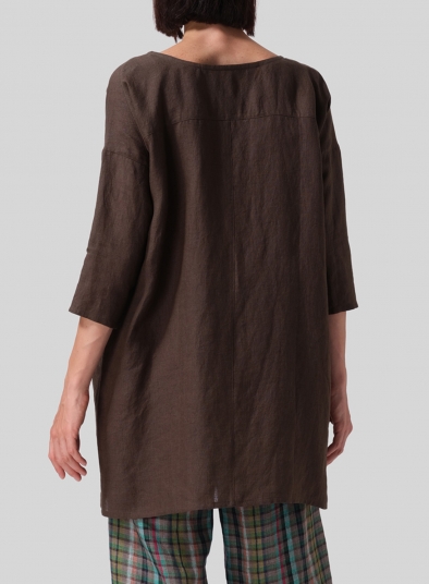 Linen Oversized Top