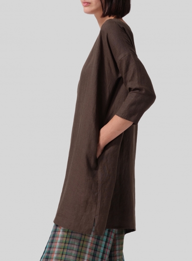 Linen Oversized Top