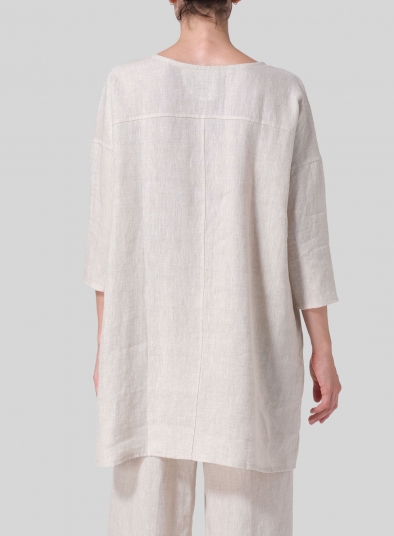 Linen Oversized Top