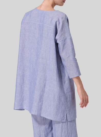 Linen Oversized Top