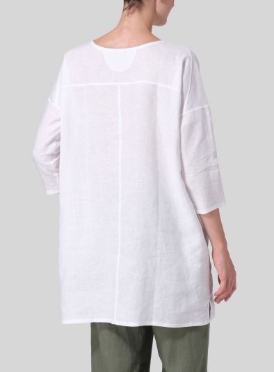 Linen Oversized Top