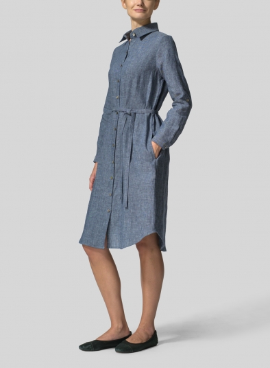 Linen Shirt Dress