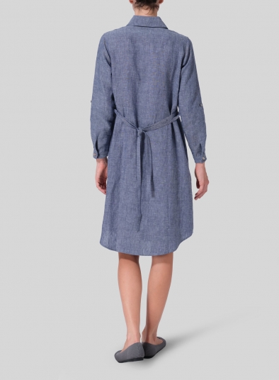 Boden freya linen deals shirt dress